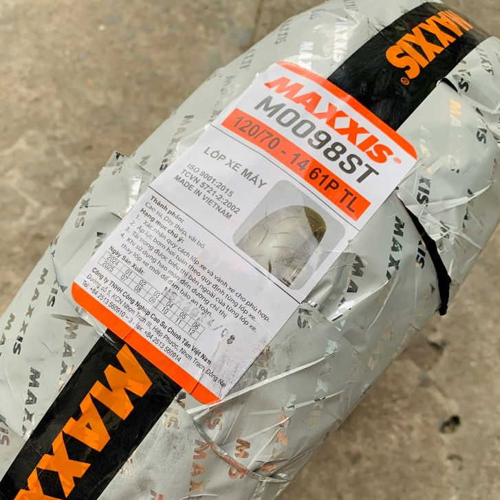 (M0098ST 120/70-14) Vỏ Maxxis mã M0098ST size 120/70-14 61P cho PCX 2018, Vario 160 và Click 160 - K