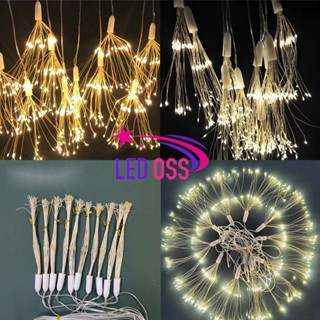 Bộ 5 Dây Đèn Led 600 Bóng Hình Pháo Hoa, Trang Trí Sân Vườn, Giáng Sinh Độc Đáo