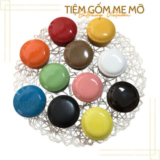 Hũ sứ cốc sứ có nắp làm sữa chua caramen ramenkin plan nhiều màu