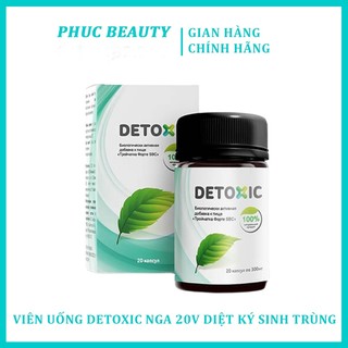 Viên uống diệt ký sinh trùng detoxic của nga 20 viên