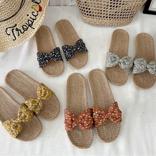Dép Cói Nơ Bi Nhỏ Shoes Paradise, dép cói siêu nhẹ và êm đi du lịch,trong nhà,văn phòng,đi chơi...