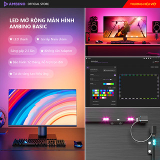 Bộ LED mở rộng màn hình Ambino Basic - Đèn LED màn hình Ambilight cho phép tự sáng tạo hiệu ứng