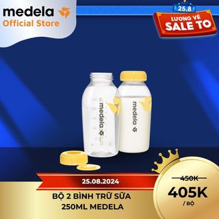 Bình trữ sữa | Medela bộ 2 bình loại 250ml
