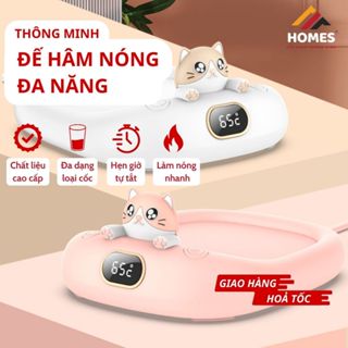 Đế Hâm Nóng Đồ Uống Thông Minh, Hâm Nóng Nước, Sữa, Trà, Cà Phê, Thức Ăn, Phù Hợp Nhiều Loại Cốc