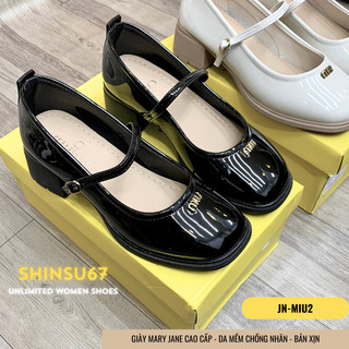 [ZJM] Giày Mary jane đế bệt bản da mềm siêu xinh bản store cao cấp - Giày búp bê nữ thoải mái