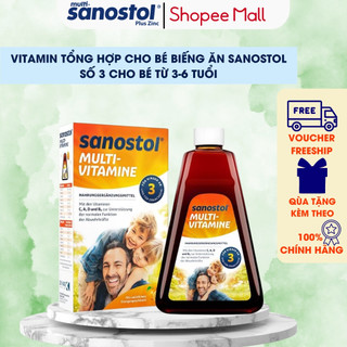 Vitamin tổng hợp Sanostol số 3 460ml Đức Phù hợp cho trẻ từ 3-6 tuổi Tăng khả năng hấp thu cho bé