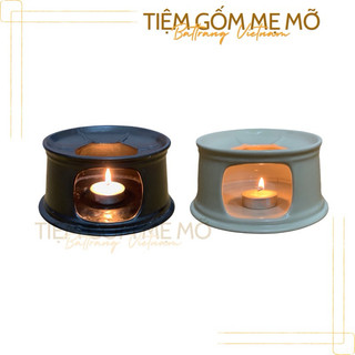 Chân bếp hâm nóng thức ăn đa năng tiện lợi dùng cồn hoặc nến gốm sứ Bát Tràng