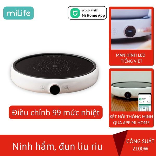 Bếp từ Xiaomi miLife với 99 mức nhiệt App Mihome bản quốc tế