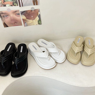 Dép bánh mì kẹp nữ xỏ ngón đế xuồng 5p đẹp dễ mang mềm êm Shoes Paradise D024