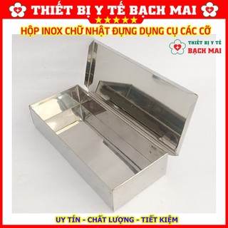 Hộp Inox Chữ Nhật Đựng Dụng Cụ Các Cỡ