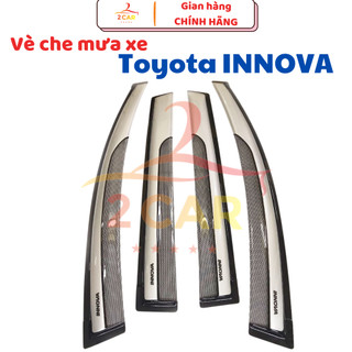 Vè Che Mưa Xe Toyota Innova 2016 - 2021, nhựa sơn 2 màu cao cấp