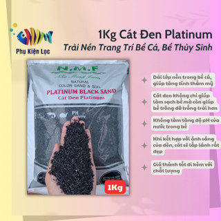  Cát Đen Platinum 1kg - Trải Nền Trang Trí Bể Cá Bể Thủy Sinh 