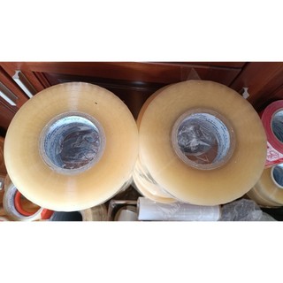 Combo 10 cuộn băng keo nặng 1kg/cuộn, băng keo trong, đục