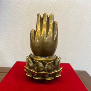 Lư xông trầm bàn tay phật bằng đồng