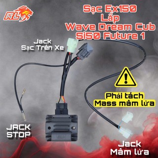 Sạc Lớn Redleo Cho Exciter Lắp Cho EXCITER 150 /155 / WAVE / Dream / Sirius / Si50 / Winner / Fu LED/ Dream / Fu 1