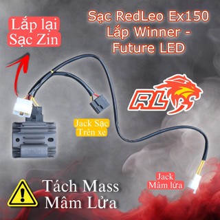 Sạc Lớn Redleo Cho Exciter Lắp Cho EXCITER 150 /155 / WAVE / Dream / Sirius / Si50 / Winner / Fu LED/ Dream / Fu 1