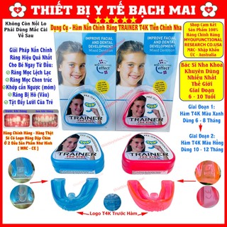 DỤNG CỤ NIỀNG RĂNG [Cho bé 6 đến 10 tuổi Hàm T4k Xanh - Hồng] FREE SHIP