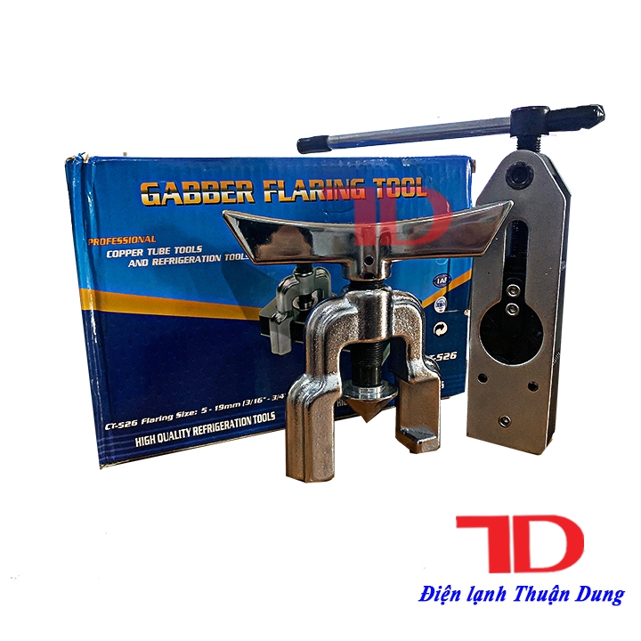 Bộ loe ống đồng đa năng Dunnex, model CT-525/CT-526, dụng cụ loe ống máy lạnh, bộ lã ống đồng từ phi 6 đến phi 19