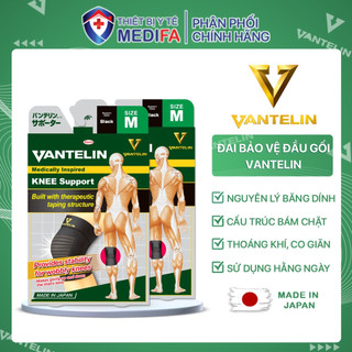 Combo 2 băng bảo vệ đầu gối VANTELIN phù hợp cho người vận động nhiều & được yêu thích nhất ở Nhật Bản