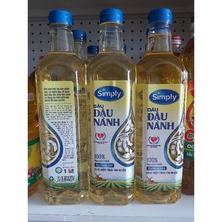 dầu đậu nành Simply date 1l, 2l