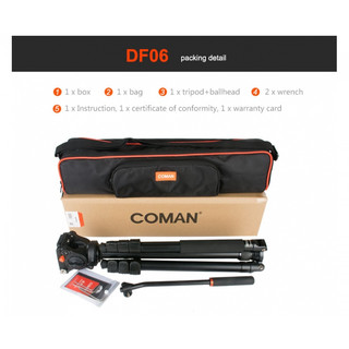 Chân máy quay Coman DF-06 + QUÀ TẶNG