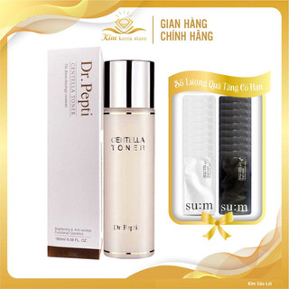 Nước hoa hồng căng bóng dưỡng trắng cấp ẩm mềm mịn chống lão hóa da Dr Pepti centella toner