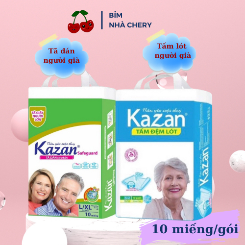 Tấm lót người già kazan tã dán người già kazan cho người lớn tuổi khô thoáng thấm hút tránh hâm mỏng