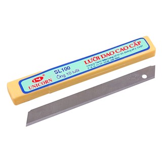 [MUA SỈ GIẢM 10%] Lưỡi dao rọc giấy chuyên dụng UNC, nhỏ (10 lưỡi/hộp)