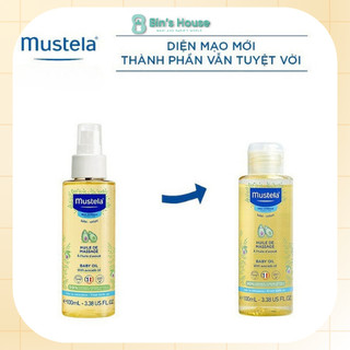 Dầu massage mát xa cho trẻ sơ sinh & em bé mustela 100ml 0m+