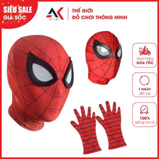  Mặt Nạ Trùm Đầu Siêu Nhân Người Nhện Spiderman Cho Trẻ Em - Hóa Trang Cho Bé 