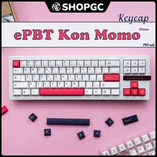 Keycap Kon Momo  | Keycap ePBT Kon Momo Clone nhựa PBT 140 nút, in nhiệt Dyesub, đóng hộp kèm 2 khay đựng