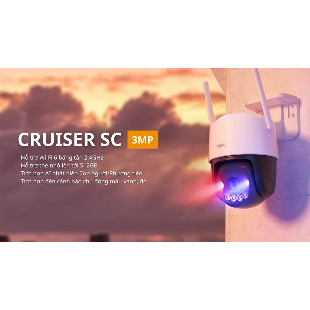 Camera IMOU ngoài trời K7FP (Cruiser SC) kết nối wifi 2.4ghz, K7FP (Cruiser SC 4G) dùng sim 4G | BigBuy360 - bigbuy360.vn