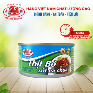 Thịt Bò Sốt Cà 175g - Đồ Hộp HALONG CANFOCO [DATE 10/2025]