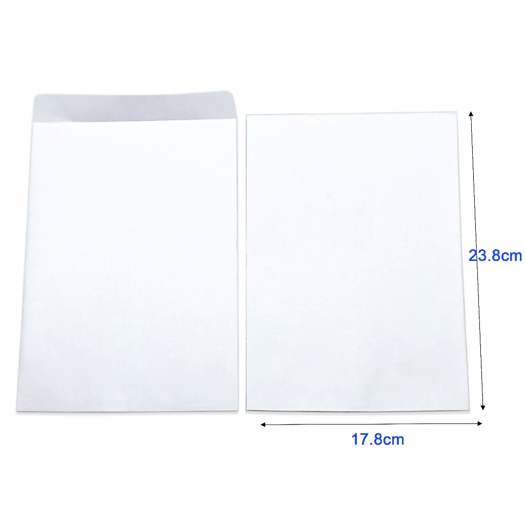 [MUA SỈ GIẢM 10%] Bao thư, bì thư trắng A5 đứng (18x24)cm, (100 cái/xấp)