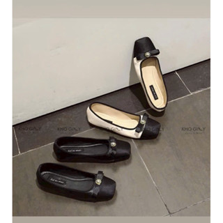 Giày Búp Bê Đế Bệt Nơ Nhí Da Mềm Đế Dẻo Hot Hit Dành Cho Mùa Thu Đông Đón Tết 2024 Nhẹ nhàng Tiểu Thư