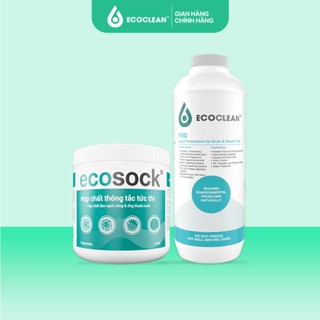 [TIẾT KIỆM] Combo Thông Tắc Nhanh: Bột Thông Cống EcoSock, Vi Sinh Ăn Mỡ EcoClean FOG - KPT CHEM
