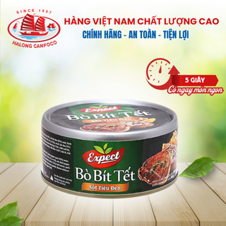[DATE T7/2025] Bò bít tết sốt tiêu đen 150g Đồ Hộp Hạ Long