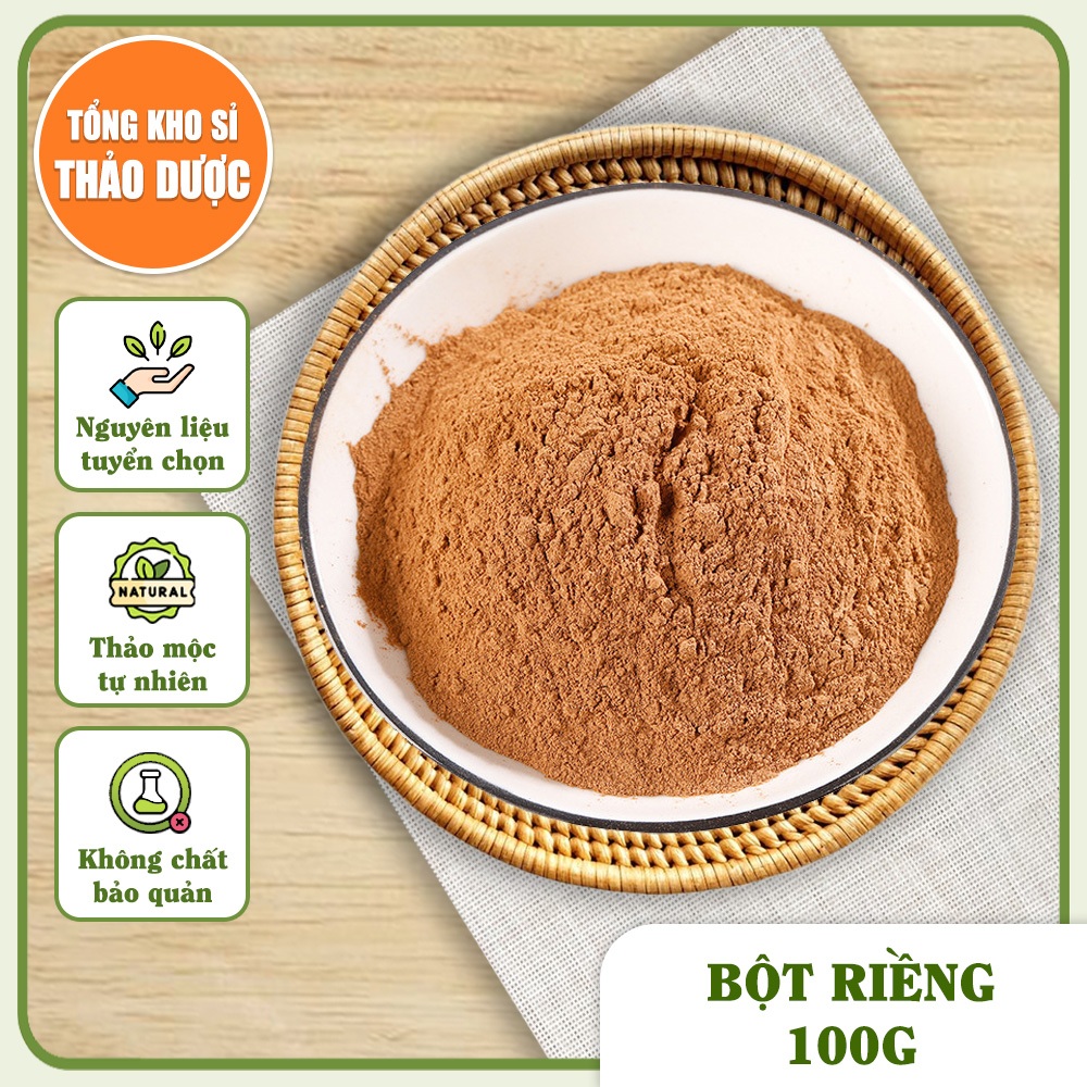 Bột riềng nguyên chất 100g (Bột củ riềng, gia vị ướp thịt, gia vị nấu ăn)