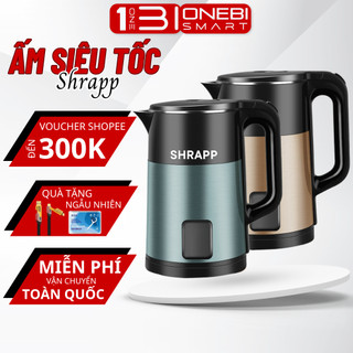 Ấm Siêu Tốc SHRAPP, Gia Dụng Bền Dày Và Cách Nhiệt, Ký Túc Xá Tích Hợp, Nước Sôi, Ám Trà, Đun Điện Dung Tích Lớn