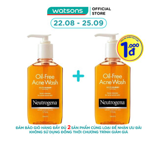 Sữa Rửa Mặt Neutrogena Cho Da Mụn Oil-Free Acne 175ml