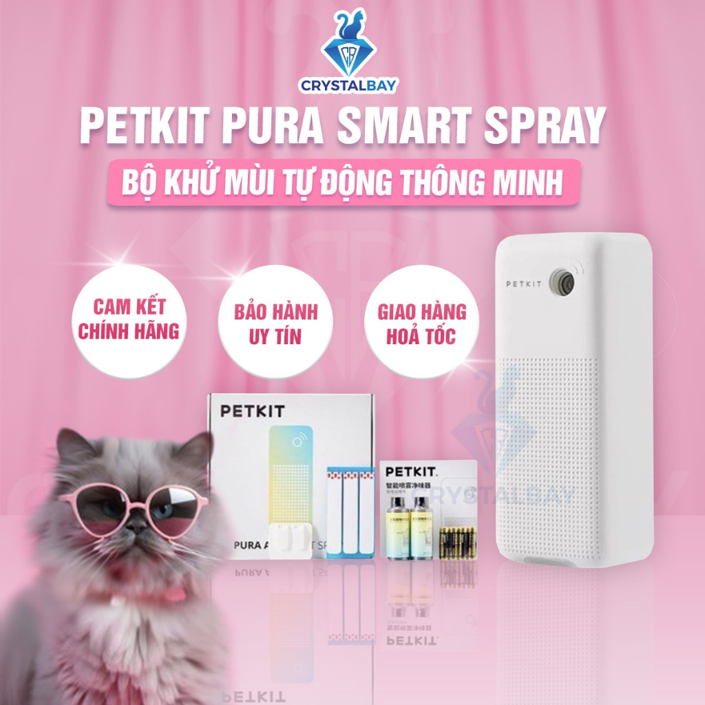 ộ khử mùi thông minh Petkit Smart Spray dùng cho Máy vệ sinh cho mèo Petkit Pura Max