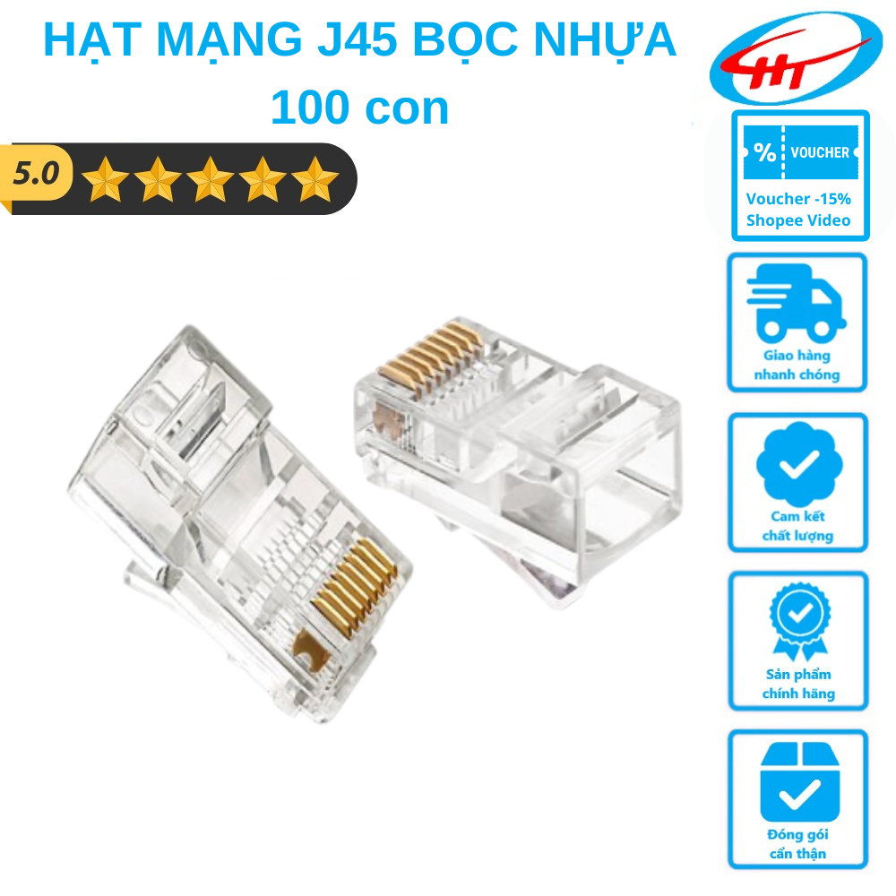 HẠT MẠNG J45 BỌC NHỰA - 100 con