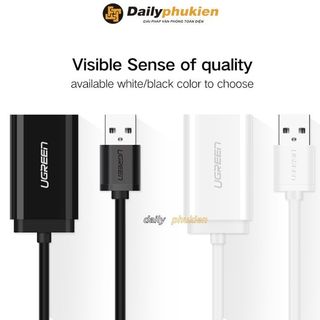 Cáp chuyển USB sang mic và loa ugreen, USB sound, cáp USB sang jack 3.5mm