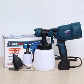 Máy Phun Sơn Điện Cầm Tay BOSHUN 800W-220V, Súng Phun Sơn Điện Nhập Khẩu, Bảo Hành 12 Tháng