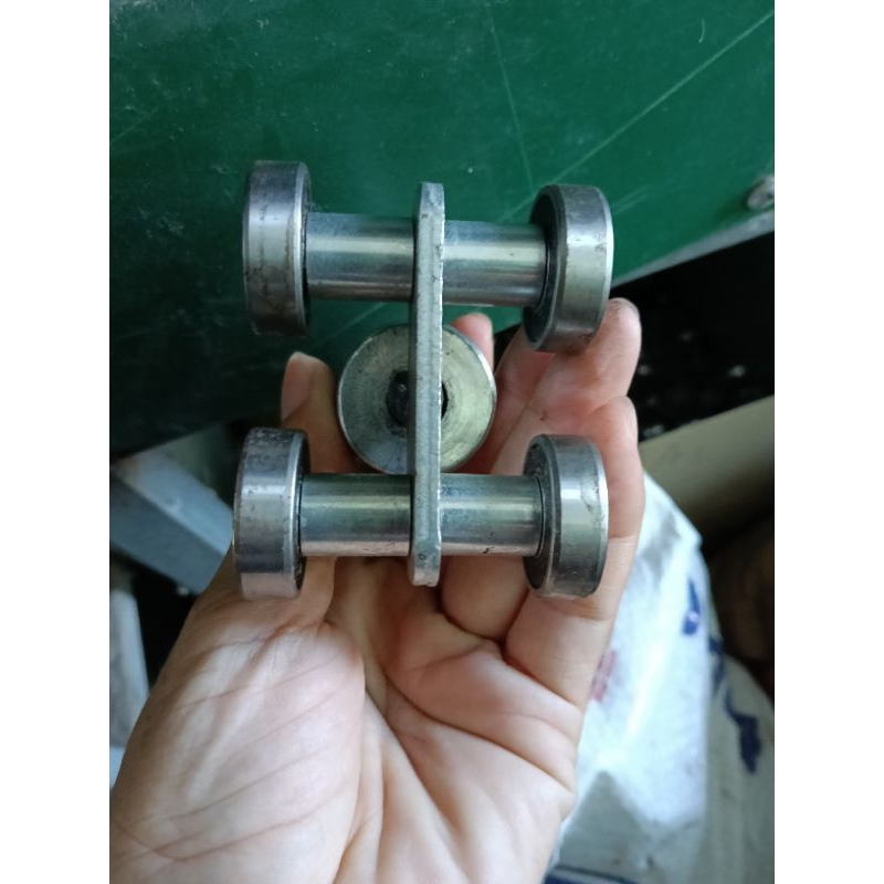 bánh xe cửa xếp, bi lùa treo xoay, bánh xe lùa treo xoay 4 bi chịu tải, hàng đẹp