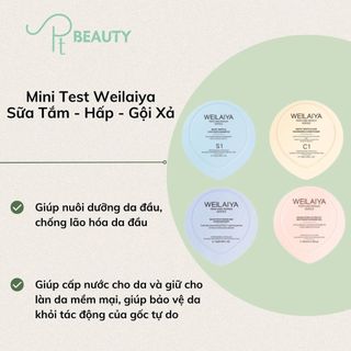 Dầu hấp tóc, gội xả nấm & sữa tắm hoa hồng weilaiya