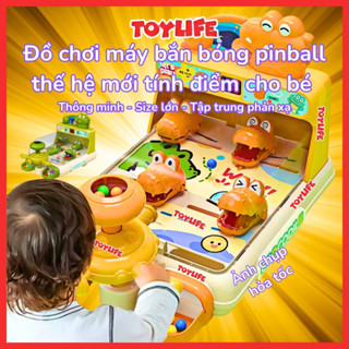 Đồ chơi máy bắn bóng pinball thế hệ mới tính điểm cho bé máy chơi game bắn bi pinball có đèn nhạc trẻ em TOYLIFE