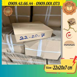 Hộp giấy P58 size 22x19x7 cm, thùng carton gói hàng Everest