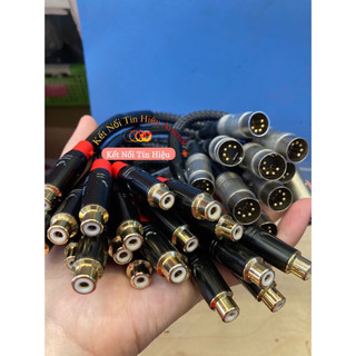 Dây Jack chuyển tín hiệu Midi din 5 chân ra AV, Hoa Sen, RCA