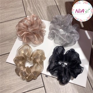 Cột tóc vải voan scrunchies đại siêu bự PK013